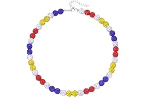 IDESIGN Ice Collection Necklace - Bling Necklace - Baseball Bling Necklace - Athlete Necklace Inspired Jewelry for Competitive Athletes, Stylish Sports Accessory