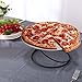 MyGift Black Metal Spiral Wire Tabletop Pizza Tray Risers Serving Display Stands, Set of 4