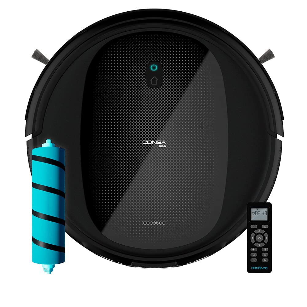 Cecotec-Robot-Aspirador-y-Friegasuelos-Conga-999-Titanium-Aspira-Friega-Barre-y-Pasa-la-mopa-1400-Pa-3-Niveles-de