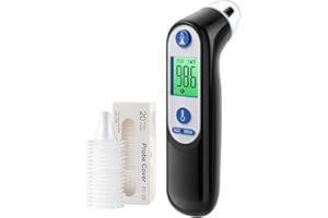 Viproud Ear Thermometer for Adults and Kids (LCD-Black)