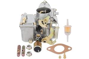 SOOGE 34PICT-3 Carburetor for VW Beetle Super Beetle Type 1 Air Cooled 1600cc Dual-Port Engine carb Replaces 113129031K 113129031 98-1289-B