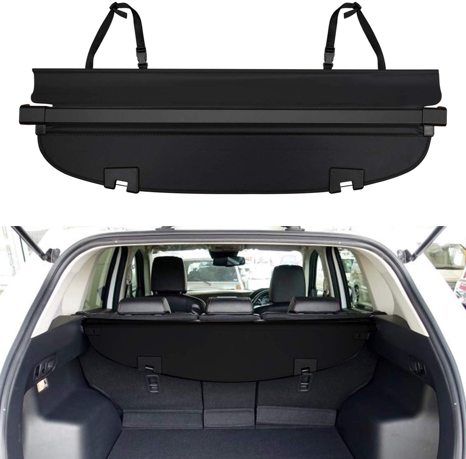 Danti Cargo Cover Fit for Mazda CX-5 CX5 2017 2018 2019 2020 Retractable Rear Trunk Organizer Cargo Luggage Security Shade Cover (Updated Version:No Gap in The Back seat)