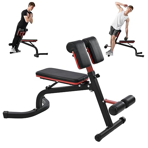Merax Roman Chair Back Extension Machine, Adjustable Hyper