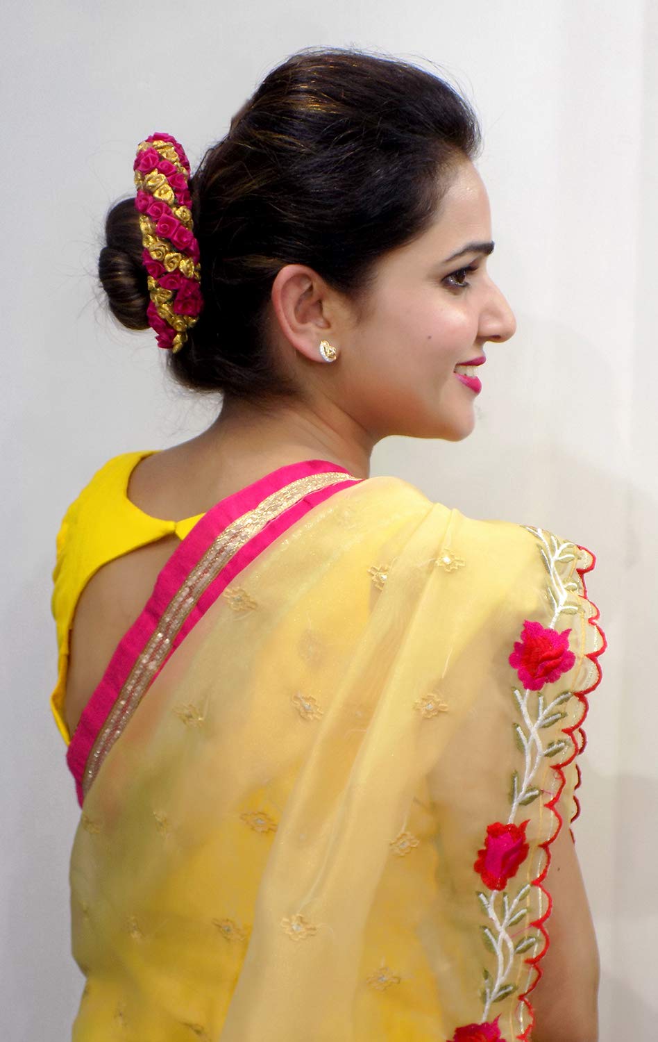 Buy Ekan Flower Hair Juda Gajra Accessories For Women Party Wear