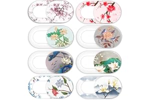 Laptop Camera Cover Slide Cute Flower 8 Pack, Webcam Cover Slide Phone Camera Cover, FadyRaye Ultra-Thin Computer Camera Cover Slide Blocker Fits Cellphone, Laptop, Desktop PC, Tablet