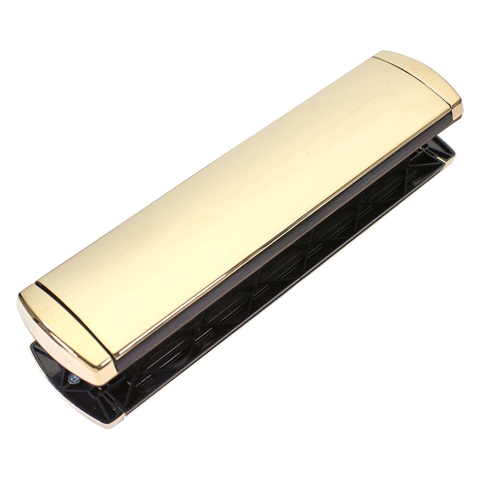 12" Letterplate Door Letterbox UPVC Wood Omega Premium Sprung Heavy Duty 40-80 - Gold (PVD)