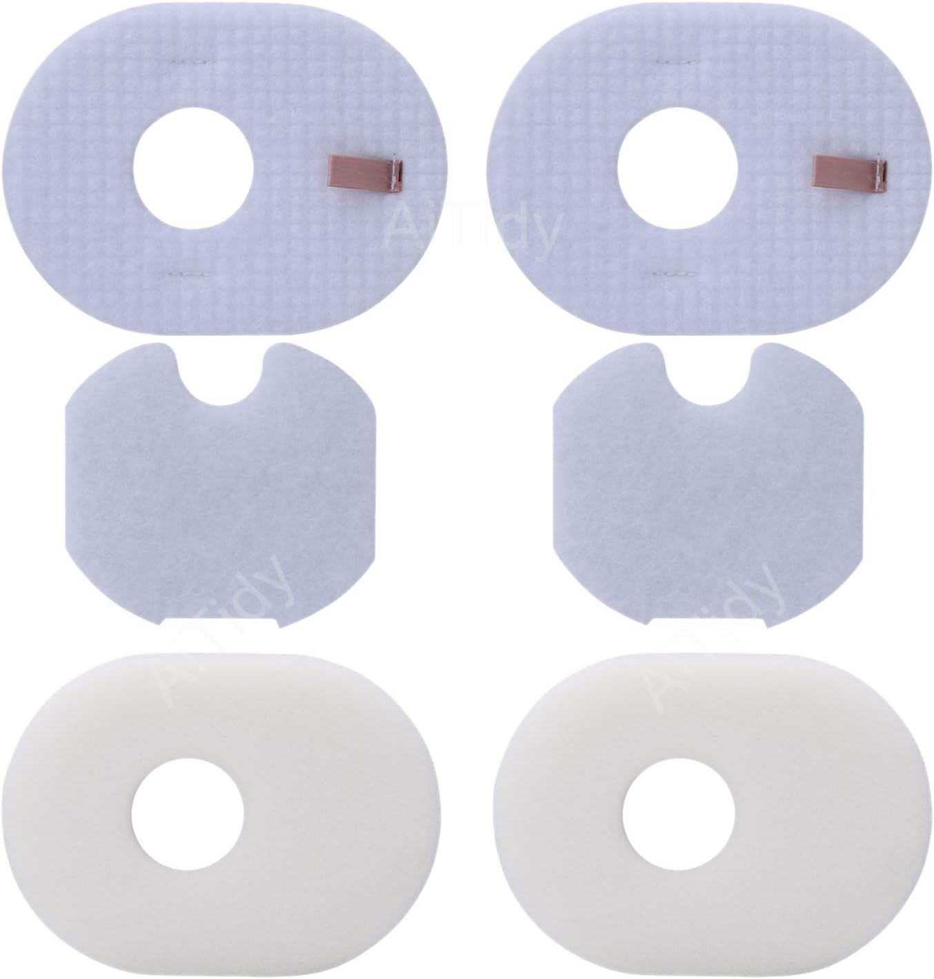 AiTidy 2 Pack Vacuum Filters kit for Shark Rocket HV300, HV300W, HV301, HV302, HV303, HV305, HV308, HV310, UV450 Vacuum, Replaces Shark Part # XFFV300