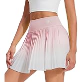 AFZ Women Pleated Tennis Skirt with Pocket Shorts High Waisted Pickleball Golf Skirts Athletic Skorts