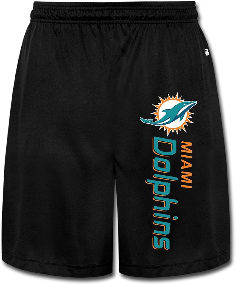 Duola Men's Short Training Pants Dolphin Logo Black