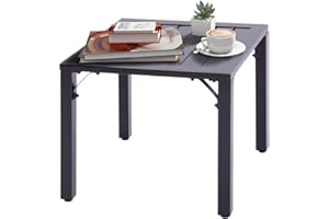 SAILARY Outdoor Side Table Sqare Patio End Table 19" X 19"