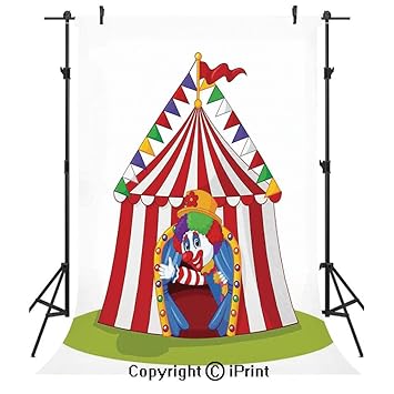 Amazon Com Circus Decor Photography Backdrops Illustration Of