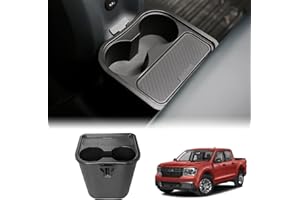 Mabett Trash Can for Ford Maverick 2025 2024 2023 2022, Multi-Function Maverick Accessories, Trash Bin with Cup Holder, Extra Rear Storage Box