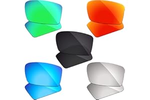 Firtox 5 Pairs of Polarized Lenses Replacement Compatible with Oakley Gascan Sunglasses - Combo Pack