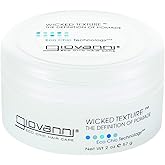 GIOVANNI Wicked Texture The Definition Of Pomade - Styling Hair Pomade, Helps to Shape Hair & Smooth Texture, Water Based Pomade that Washes Out Easily, Vegan, Paraben Free, Color Safe - 2 Oz