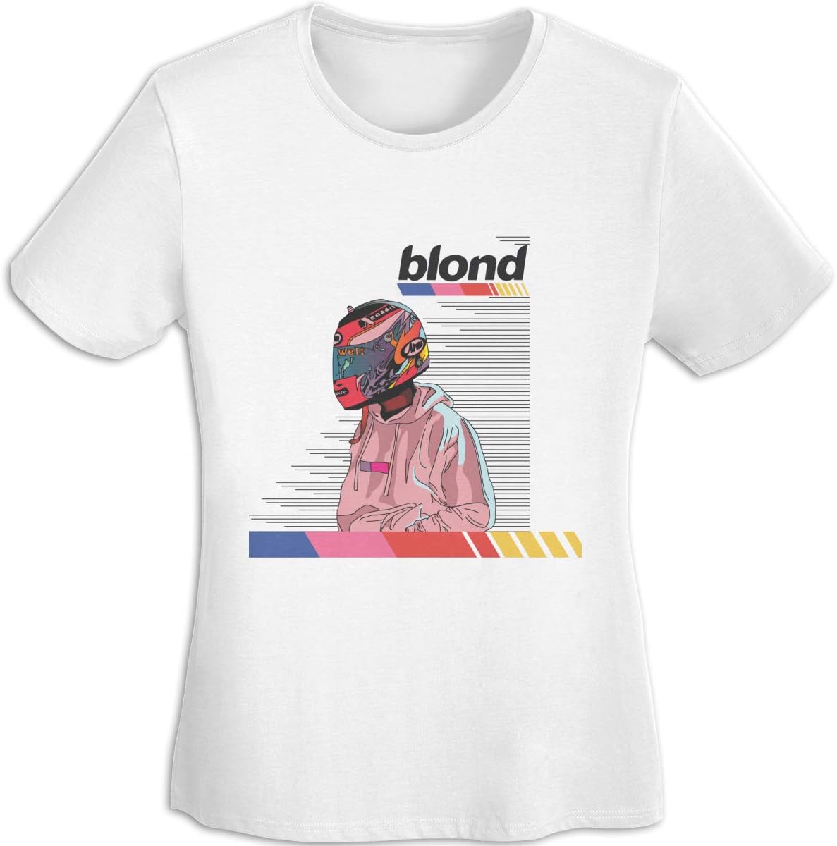 RhteGui Blond Frank Ocean Women's Round Neck Slim Short-Sleeved T-Shirt