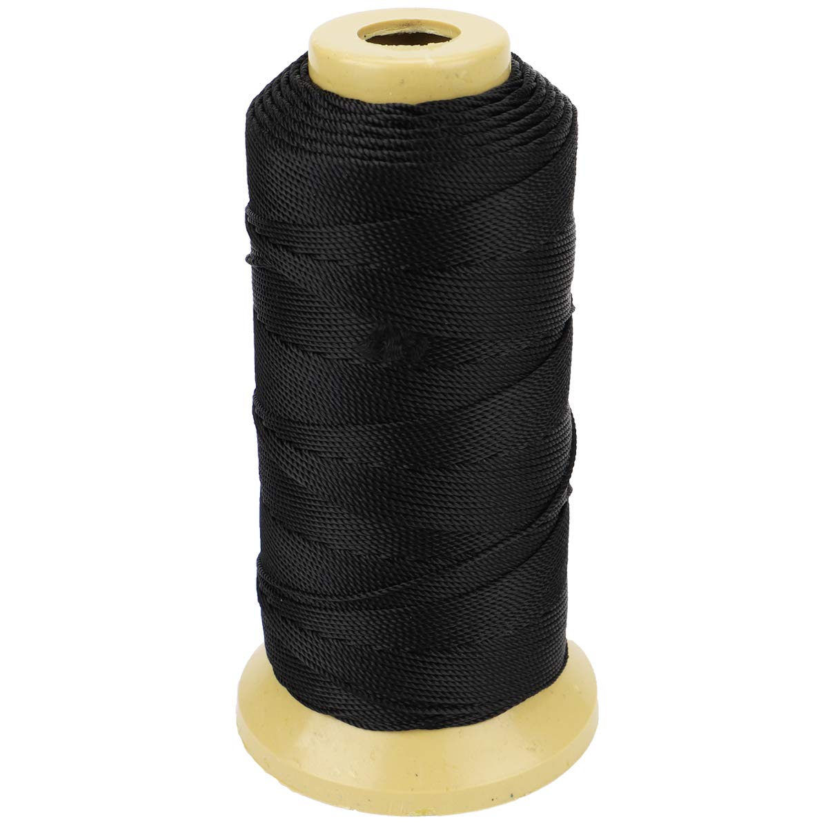 McFanBe 656 Feet Twisted Nylon Line Twine String Cord for Gardening Marking DIY Projects Crafting Masonry (1mm-656 feet, Black)