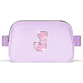 Uygafly Graduation Gifts for Teens Kids Daughter Sister Her - Birthday Gifts for 3 4 5 6 7 8 9 10 11 12 13 Year Old Girls,Fanny Pack Crossbody Bag Belt Bag Cute Trendy Stuff | Lavender,Initial J