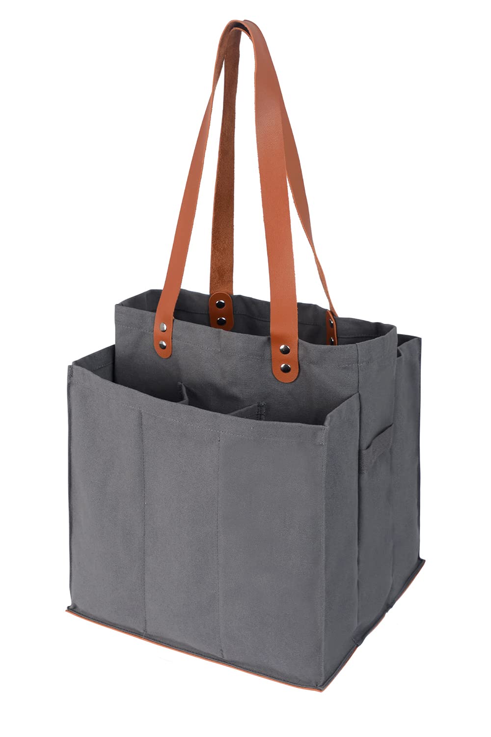 Photo 1 of Alex Virtue Reusable Grocery Bags for Heavy Duty,Tote Bags Bulk,Foldable Shopping Bags,Utility Multipurpose Tote (Grey)