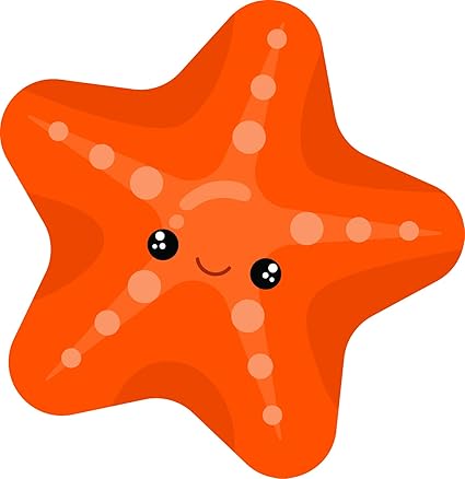 Cute Sweet Kawaii Beach Fun Cartoon Element Vinyl Sticker Starfish Amazon In Car Motorbike Download now for free this starfish cartoon transparent png image with no background. cute sweet kawaii beach fun cartoon