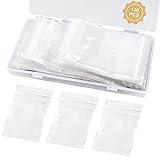 WEGOUP 130 PCS Jewelry Bags Clear Plastic, 2.36" x