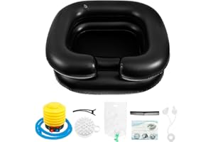 UKQRRTC Inflatable Shampoo Basin, Portable Foldable Shampoo Bowl with Water Bag and Comb, Comfortable to Use, for Injured, Ha