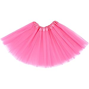 Kids Tutu Skirt 3 Layers Tulle Girl Tutu Ballet Skirt 3-10yrs Party Costume | Fluffy Toddler TUTU Skirts Dress Up for Hallowe