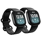 2 Pack Waterproof Bands Compatible with Fitbit