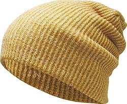 KBW-10 YEL Comfortable Soft Slouchy Beanie