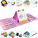 KIDDYCOLOR 172-Piece Deluxe Art Set for Kids with Plastic Case Pink Light, Great Gift for Kids