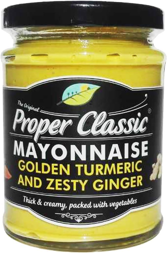 Proper Classic Mayonnaise Golden Turmeric and Zesty Ginger Flavour