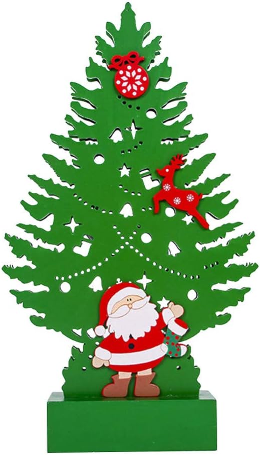 YCEOT Árbol de Navidad de Dibujos Animados Decoración de Escritorio Luz