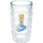 Tervis Blue Sequins Mermaid Insulated Tumbler with Emblem, 10oz Wavy, Clear