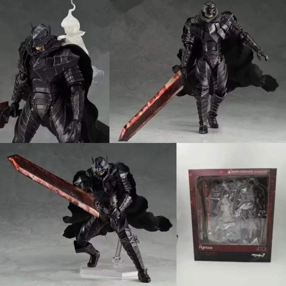 Xtxzq Vinyl Figure Collectible Anime Figures Figma 410 Black Swordman Action Figure Model Toys for G