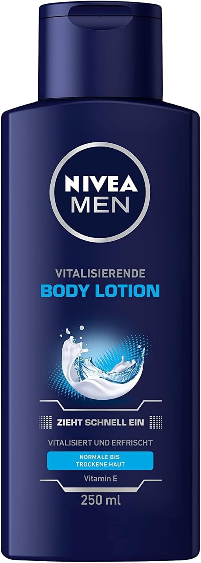 NIVEA MEN Revitalising Body Lotion 250ml Vitamin E 24+ Hour Moisture Men's Care