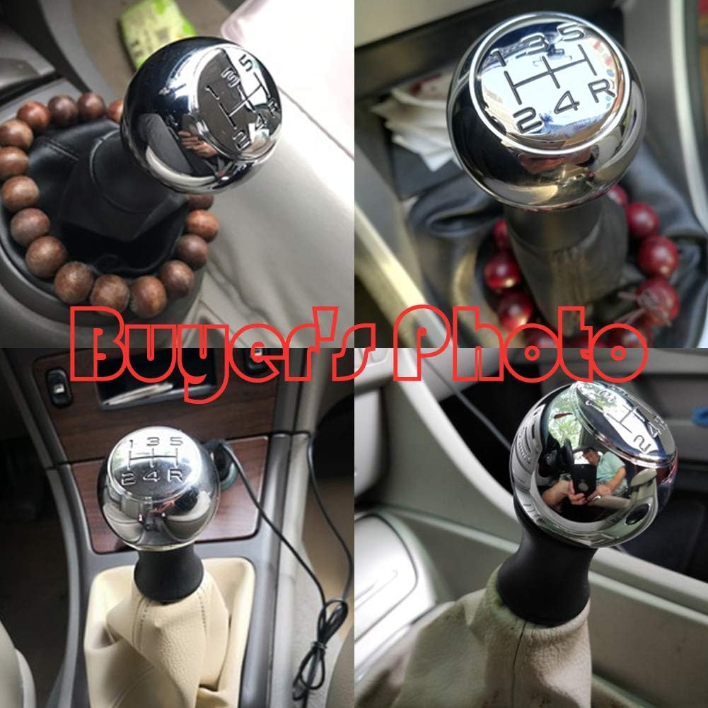 5 Speed Gear Stick Shift Knob Aluminum Alloy Sports Lever Handball for 106 206 207 307 308 406 408 Shift Knob (Knob) - Image 3