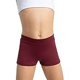 Capezio girls Boys Cut Low Rise athletic shorts, Maroon, Large(12 -14) US