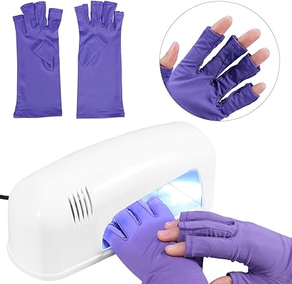guante para unas arte anti uv para manicura de gel herramienta de arte de unas uv para proteccion de radiadores para lampara led secador de unas