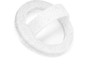 STEZHOU Magnetic Silicone Ring Grip Phone Holder, Loop Grip Phone Holder,Magnetic Phone Loop,Magsafe Phone Grip,Compatible with Magsafe for iPhone 16/15/14/13/12 Series (White Sparkle)