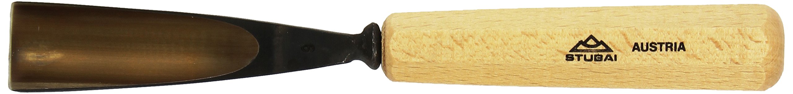 Stubai 520930 Type 9 with Wooden Handle Woodcarving Chisel, Gold/Beige, 30 mm