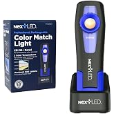 NextLED NT-2040B-3 Handheld Color Matching Auto Detailing Light, 500 Lumen, CRI 97, 3 Color Temperature, 2700/4000/6500K, Car Detailing Light, Paint Correction Light, Detailing Work Light for Swirls