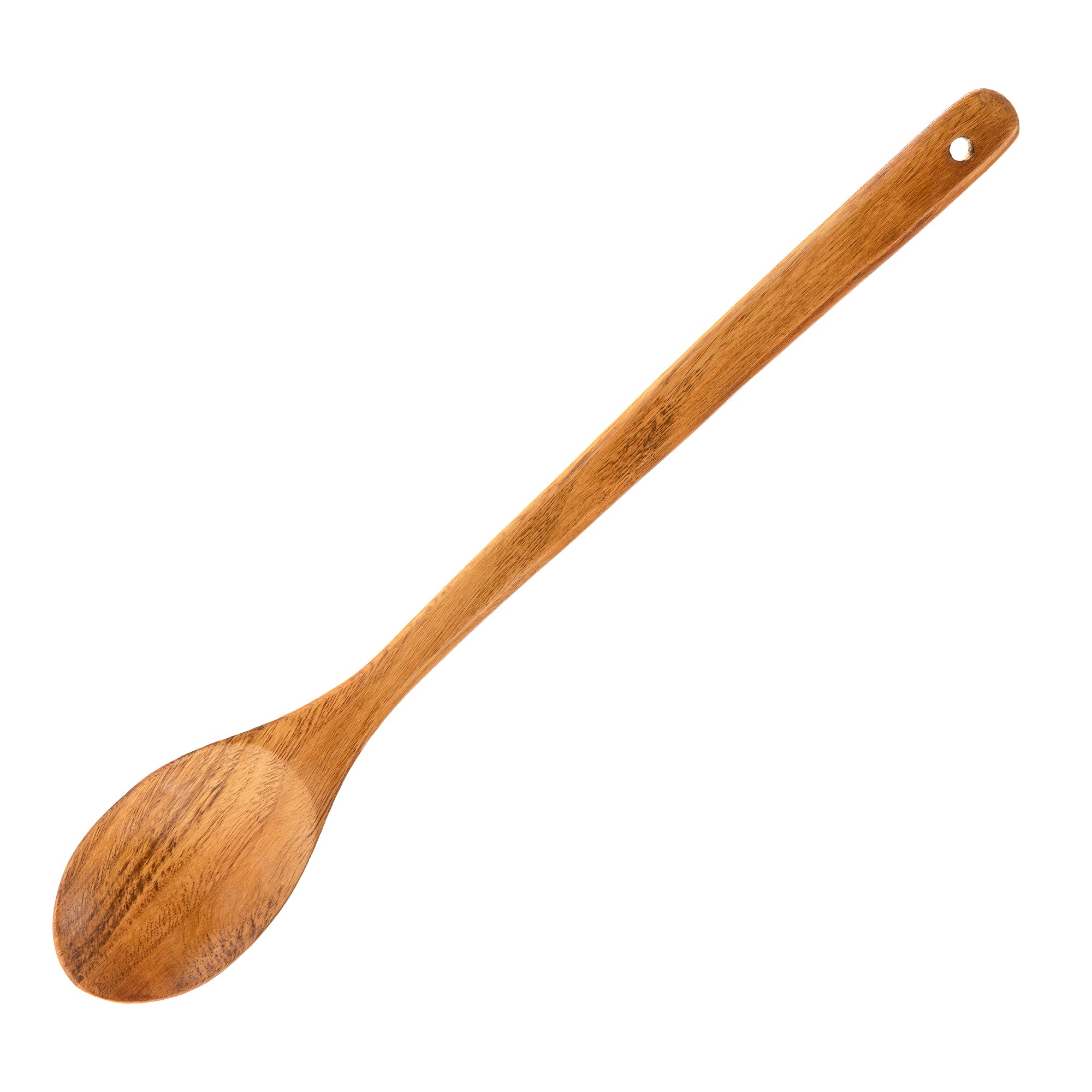Wooden Mixing Spoon, 16.5 inch Giant Wood Spoon, Long Handled Wooden Spoon for Cooking and Stirring