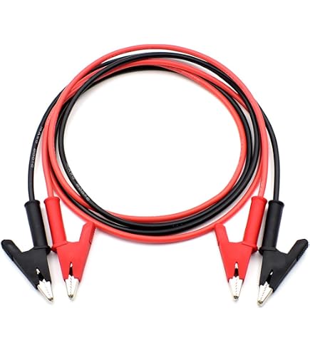 16 Gauge Test Leads With Banana Plugs & Hooks – Heavy Duty Silicone Jumper Wires Kit For Electronics Testing | EDGELEC