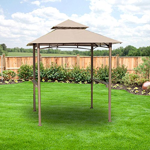 Garden Winds Curved Grill Shelter Gazebo Replacement Canopy Riplock