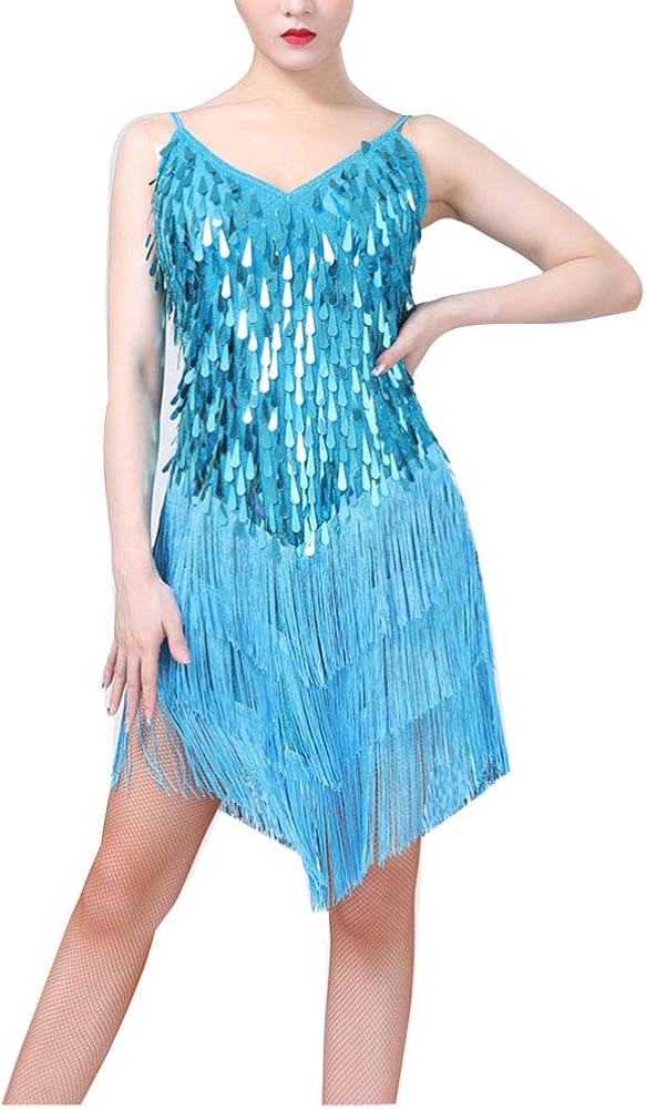 Damen Latin Dance Top Mit Pailletten – Enges Tanzshirt Für Tango, Ballsaal & Jitterbug