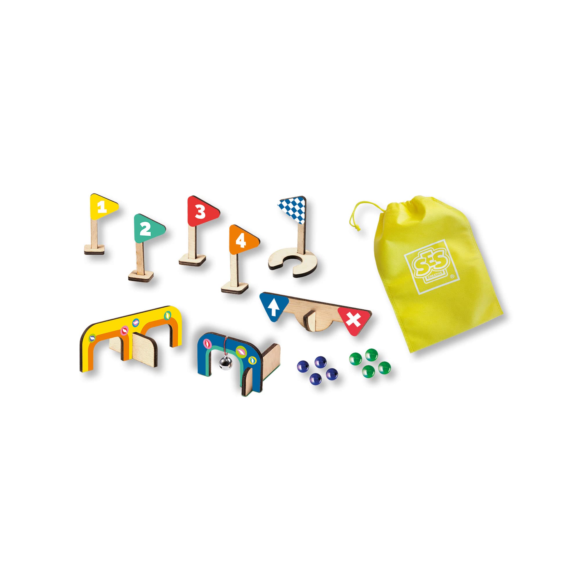 SES Creative Marble Golf - Wooden minigolf Course
