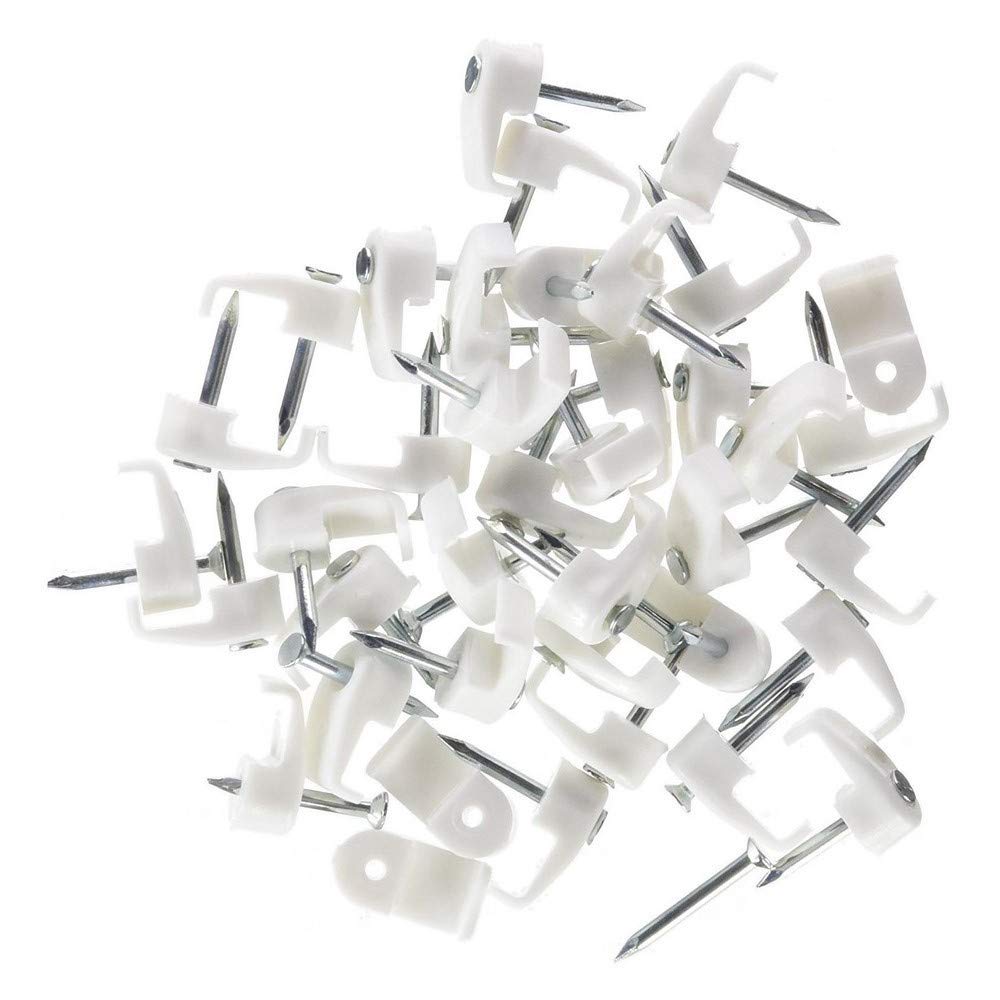 fischer - Gc 9 White Fixed Cables for Fixing Round Cable (Pack of 100)