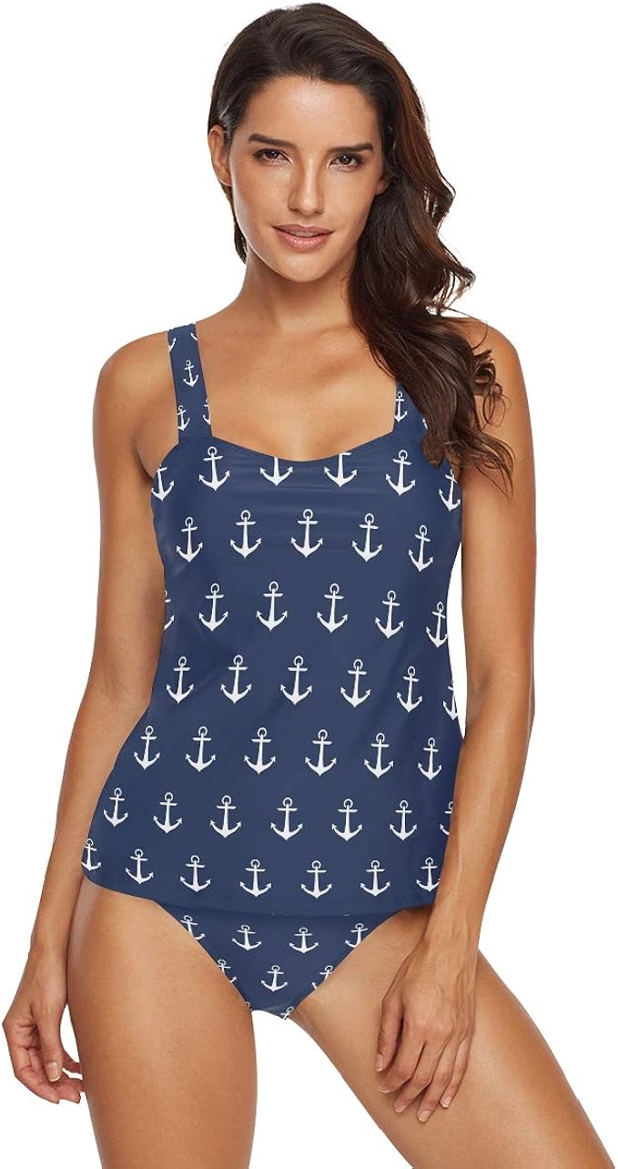 nautical tankini swimwear