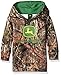 John Deere Little Boys' Toddler Mossy Oak Print Logo Fleece Hoodie, Mossy Oak Breakup/Country, 2T