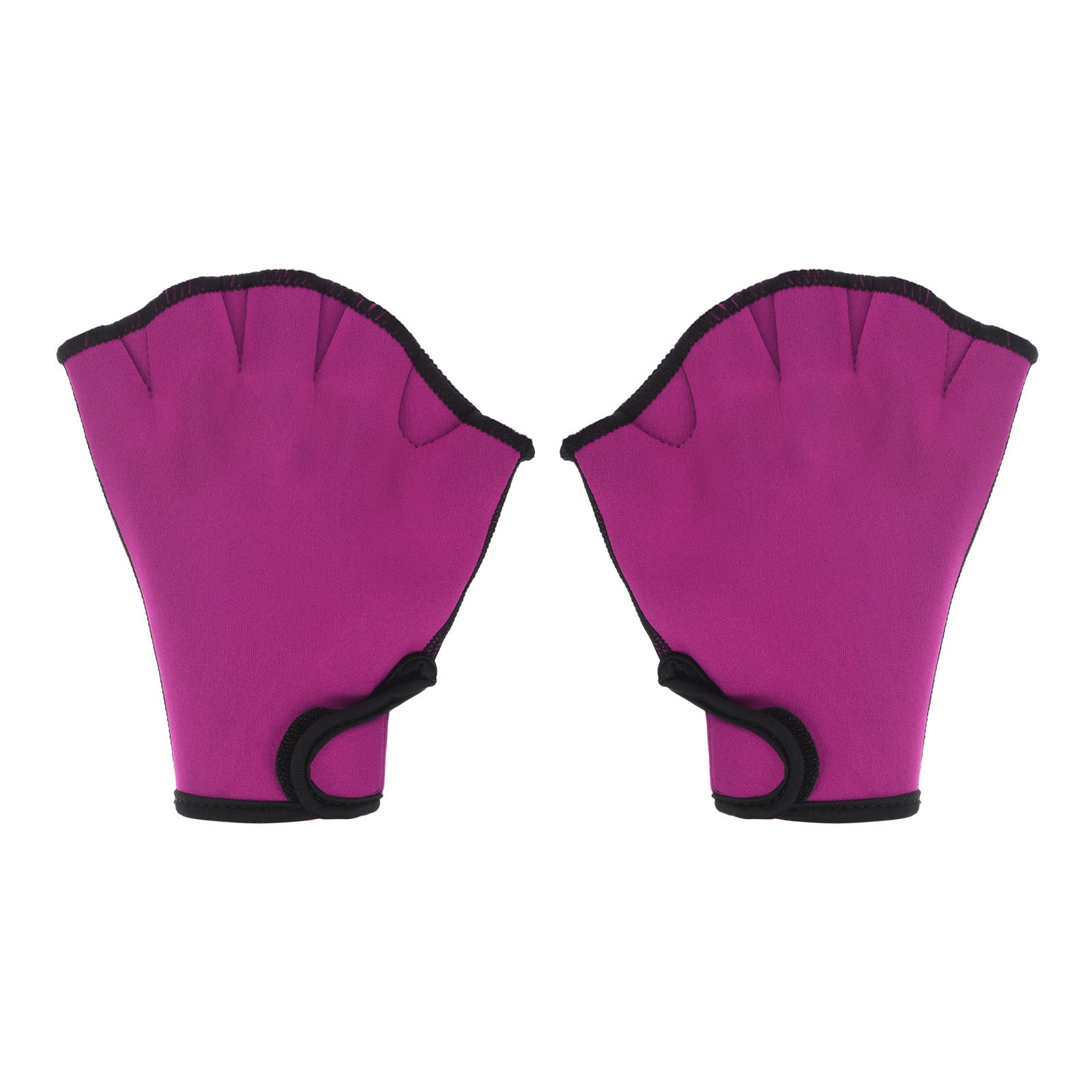 PATIKIL Webbed Swim Gloves, Unisex Swimming Resistance Gloves Water Resistance Training Accessories for Swimming and Diving, M, Rose Red