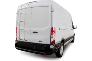 Surco 093TM Stainless Steel 4-Step Van Ladder - Compatible with 2014-25 Ford Transit Medium Roof Vans